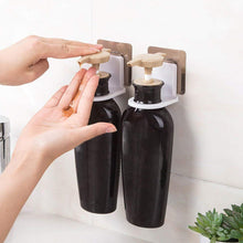 Wall Mounted Self Sticky Hooks For Body Wash Shampoo Bottle Wall Storage Strong Adhesive Hook Power Plug Socket Hanger Holder Multi Color (2 pc)
