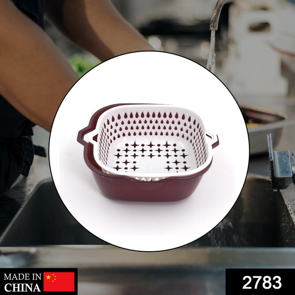 Multi-functional basket strainer with dual use for rinsing