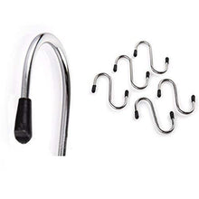 Heavy Duty S-shaped Stainless Steel Hanging Hooks - 5 Pcs