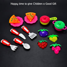 Colorful plastic kitchen toy set