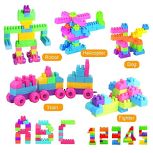 Kids' block set for fun and learning, includes 60 pieces