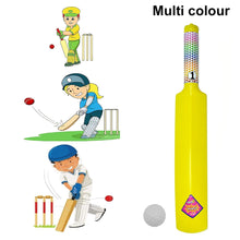 Cricket bat and ball set with colorful design for children