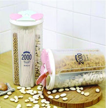 Transparent Sealed Cans jars storage Box 4 Section