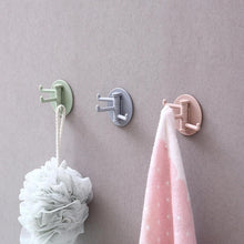 Sticky Hook Household Strong Punch-free Hook 180 foldable Multi-function Rotatable Hook With 3 Hooks Suitable For Bathroom Kitchen Office (3 Pc)