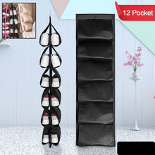 12 Grids Hanging Storage Bag (1 Pc  12 Pocket  Mix Color)