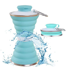 Premium Foldable Collapsible Water Bottle with Leakproof Cap (Mix Design)