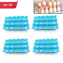 15 Cavity Plastic Egg Tray Egg Trays For Storage With 15 Eggs Holder (4 Pc Set)