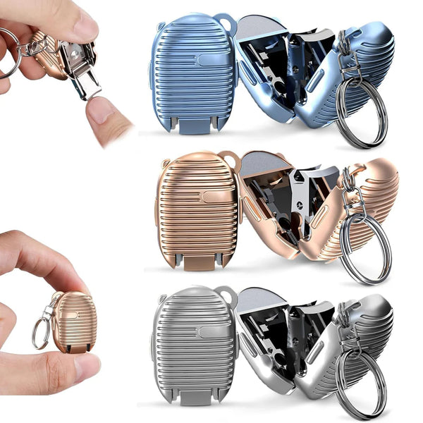 Portable Stainless Steel Nail Clipper Keychain