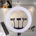 18 Inch Led Ring Light With 3 Color Modes 3 Mobile Holders Remote Control (1 Set)