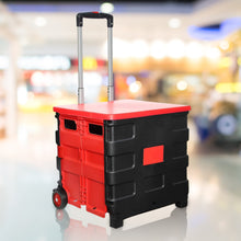 Foldable Shopping Grocery Trolley Cart Travel Portable Food Basket (1 Pc)