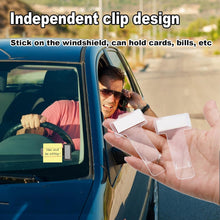 Windscreen Cardholder Fastag Stand Transparent Ticket Holder Car (2 Pc)