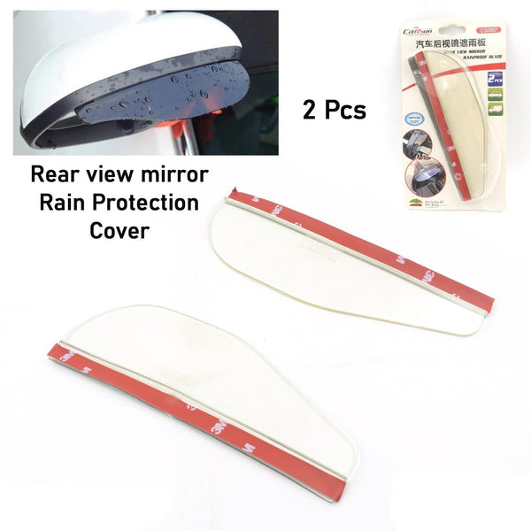 1 Pair Mirror Rain Protector Car Rearview Mirror Rain Blades Car Back Mirror Eyebrow Rain Cover Car Rearview Mirror Eyebrow Covers Flexible Protection Rainproof Decoration Accessories (2 Pcs Set)