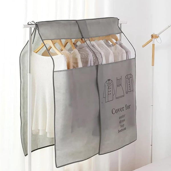Hanging Garment Dust Cover For Clothes Rack (1 Pc)