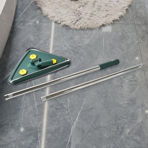 2 In 1 Extendable Triangle Mop Retractable Cleaning Mop Brush  Viper 360 Degree Rotating Floors Wall Cleaning Mop Dust Mop With Telescopic Handle And Reusable Mop Heads (1 Pc)