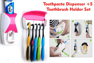 Toothpaste Dispenser  Tooth Brush With Toothbrush
