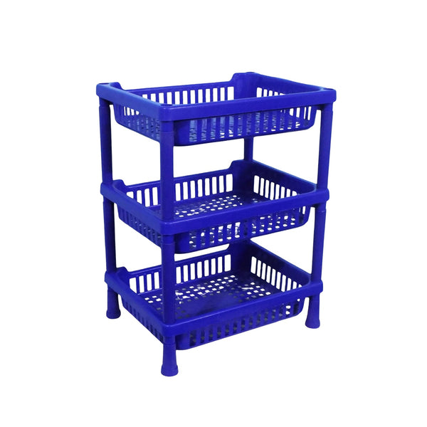 Multipurpose Plastic Storage Rack Oraganiser - 3 pcs