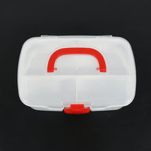 Medical Box 1 Piece Indoor Outdoor Medical Utility Medicine Storage Box Detachable Tray Medical Box Multi Purpose Regular Medicine First Aid Box With Handle  Transparent Lid