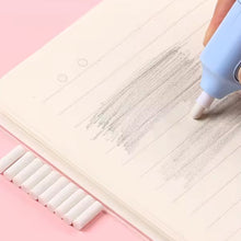 Electric Eraser Kit Automatic Pencil Eraser Battery Operated With 10 Eraser Refills Suitable For Use With Graphite Pencils Drawing Painting Sketching Drafting Supplies Stationery Child Gifts (Battery Not Included)