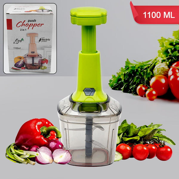 2 in 1 Press Vegetable Choppers For Kitchen (1100 Ml)