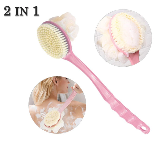 2in1 Bath Brush With Long Handle