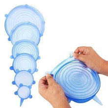 Silicone Lid Set Silicon Lids For Containers Silicon Stretchable Lids Silicone Lids And Cover (6 Pc)