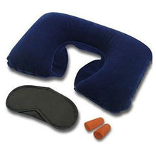 3-in-1 Air Travel Kit With Pillow Ear Buds Eye Mask