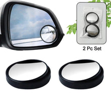 360 Degree Blind Spot Round Wide Angle Adjustable Convex Rear View Mirror - Pack Of 2