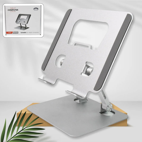 360 Rotating Tablet Stand Metal Alloy Adjustable Height Rotation Bracket Suitable For Tablet Computers For Desk Ergonomic Foldable Metal Tablet Holder tablets mobile Phones