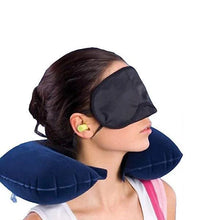 3-in-1 Air Travel Kit With Pillow Ear Buds Eye Mask
