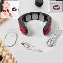 3 Heads Smart Electric Neck And Back Pulse Massager (1 Pc)