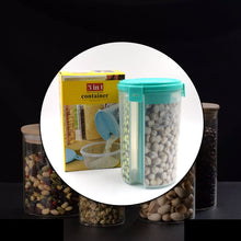3 In 1 Transparent Air Tight Storage Dispenser Container (With Color Box)