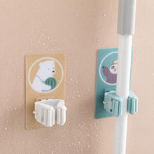 Magic Sticker Series Self Adhesive Mop And Broom Holder (3 Pc)