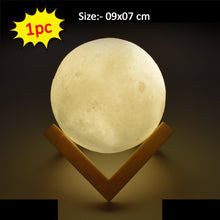 3d Power Moon Lamp With Touch Control Adjust Brightness