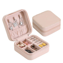 Jewellery Box For Women Mini Portable Jewelry Box Organiserpu Leather Jewlerrying Display Holder Small Travel Jewellery Box For Girls Women Mother Daughte Travel Ring Pendant Earring Necklace Storage Case