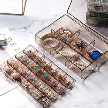 2 Layer Acrylic Jewelry Storage Box Dustproof Earring Box Storage Box Portable Nail Art Storage Case 24-grid Small And 6-grid Big Case Makeup Vanity Box (1 Pc  30 Compartment)