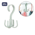 4-Claw Multi-Function 360 Degree Rotatable Purse Rack Handbag Hanger Hook (2 Pc)