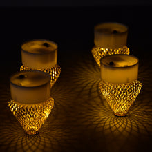 12pcs Flameless And Smokeless Decorative Candles Acrylic Led Tea Light Candle For Gifting House Light For Balcony Room Birthday Christmas Festival Events Decor Candles (12 Pieces)