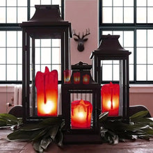 Flameless Melted Design Candles For Decoration (2 Pc)