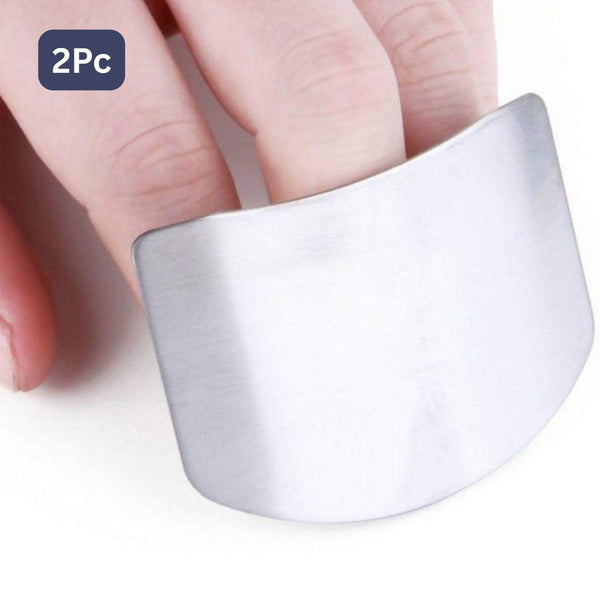 Stainless Steel Finger Guard Cutting Protector (2 Pc)