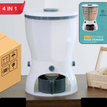 4in1 Rice Dispenser Grain Storage Container Household Cereal Dispenser