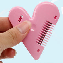 Heart Shape Plastic Hair Cutting Scissors For Baby Girls Lightweight Portable Hair Thinning Doubleedge Stainless Steel Convenient For Hair Cutting For Hair Thinning (1 Pc )