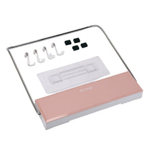 Wall Mounted Foldable Wash Basin Storage Rack Shelf Holder Self Adhesive With Sticker