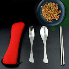 Picnic Dinner Spoon Fork Chopsticks Cutlery Tablewares Set  Traveling Spoon Set High Quality Cutlery Set (4 Pc  1 Set )
