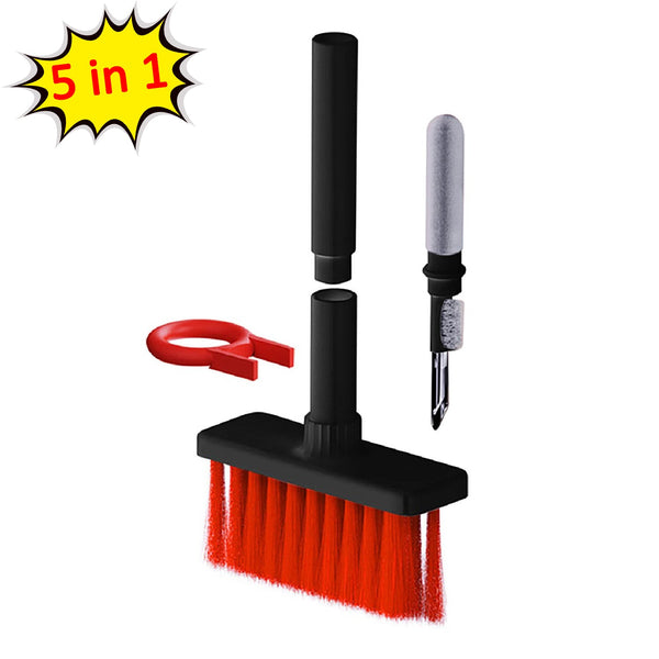 5in1 Multi-function Soft Dust Clean Bush For Computer Cleaning With Corner Gap Duster Keycap Puller Remover For Gamer Pc