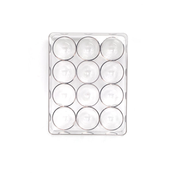 Egg storage box with 12 cavities