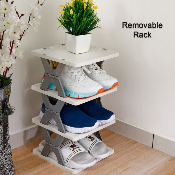 Smart Shoe Rack With 6 Layer Shoes Stand Multifunctional Entryway Foldable  Collapsible Door Shoe Rack Free Standing Heavy Duty Plastic Shoe Shelf Storage Organizer Narrow Footwear Home