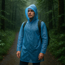 Ultra Lightweight Disposable Raincoat With Hood For Adults (4 Pc)