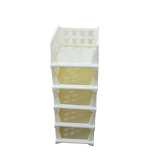 5 Layer Stackable Multifunctional Storage for Clothes Foldable Drawer Shelf Basket Utility Cart Rack Storage Organizer Cart For Kitchen Pantry Closet Bedroom Bathroom Laundry (5 Layer 1 Pc)