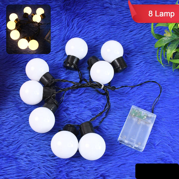8 Led String Lights 3 Battery Operated (1 Pc  Battery Not Included)