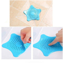 Silicone Star Shaped Sink Filter Bathroom Hair Catcher Drain Strainers For Basin (2 PCs)
